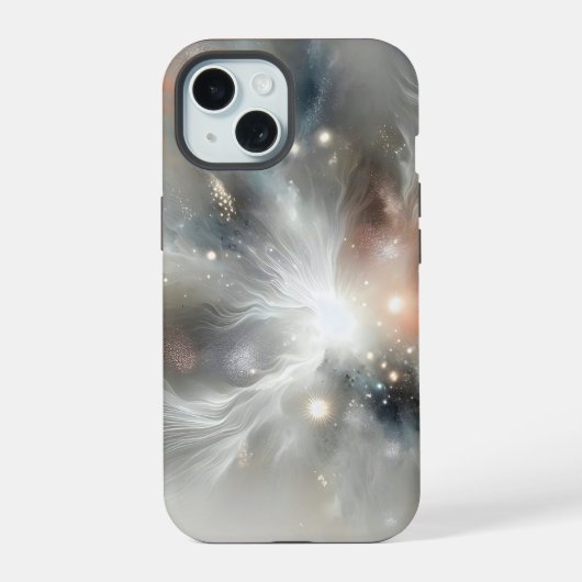 抽象芸術星雲 iPhone 15ケース (裏面)