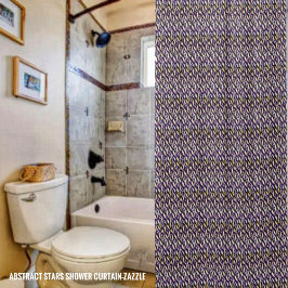 抽象芸術星 シャワーカーテン