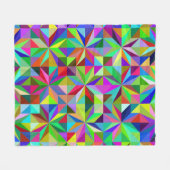 抽象芸術星 フリースブランケット (正面(横))