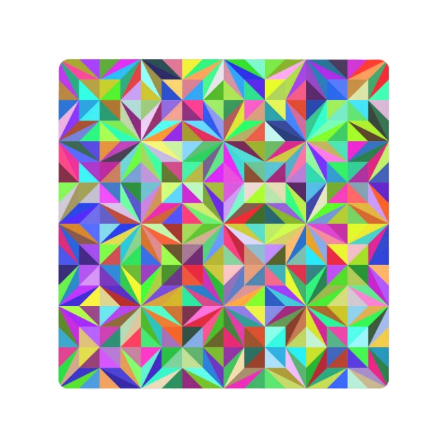 抽象芸術星 メタルプリント (正面)