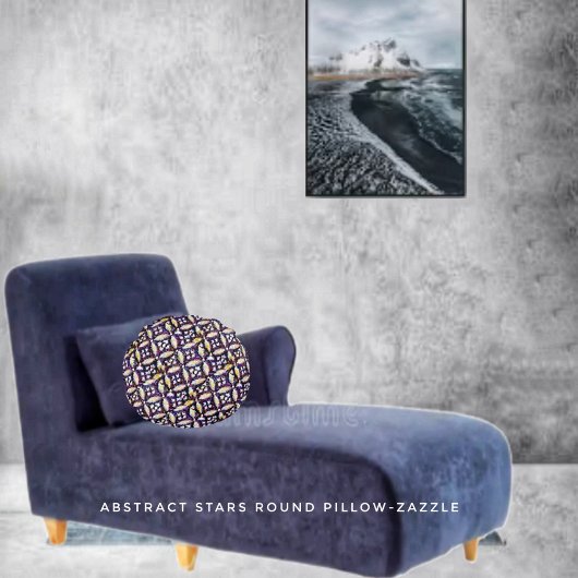 抽象芸術星 ラウンドクッション