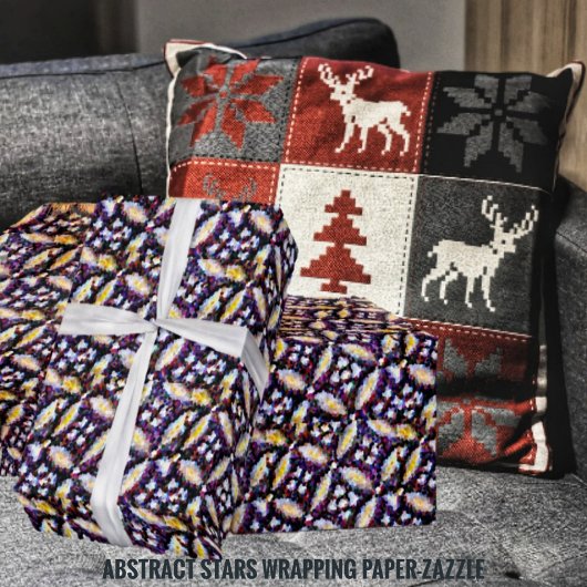 抽象芸術星 ラッピングペーパー