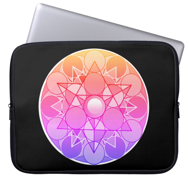 抽象芸術星 ラップトップスリーブ (正面)