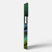 抽象芸術星、光沢のある青の緑の黄金のフラクタル・アート Case-Mate iPhoneケース (裏面 / 右)