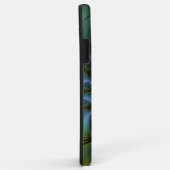 抽象芸術星、光沢のある青の緑の黄金のフラクタル・アート Case-Mate iPhoneケース (裏面/右)