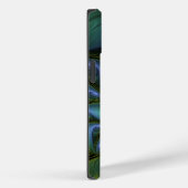 抽象芸術星、光沢のある青の緑の黄金のフラクタル・アート Case-Mate iPhoneケース (裏面 / 右)