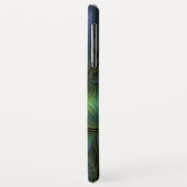 抽象芸術星、光沢のある青の緑の黄金のフラクタル・アート Case-Mate iPhoneケース (裏面/左)