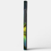 抽象芸術星、光沢のある青の緑の黄金のフラクタル・アート Case-Mate iPhoneケース (裏面 / 左)