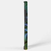 抽象芸術星、光沢のある青の緑の黄金のフラクタル・アート SAMSUNG GALAXYケース (右側面)