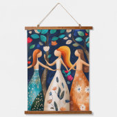 抽象芸術春お洒落：再想像アート 吊り下げ型タペストリー (正面)