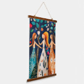 抽象芸術春お洒落：再想像アート 吊り下げ型タペストリー (傾斜あり)