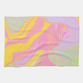 抽象芸術春サンライズ キッチンタオル (横)