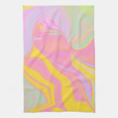 抽象芸術春サンライズ キッチンタオル (縦)