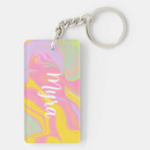 抽象芸術春サンライズ キーホルダー (裏面)