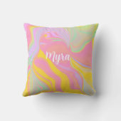 抽象芸術春サンライズ クッション (裏面)