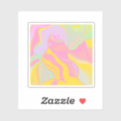 抽象芸術春サンライズ シール (シート)