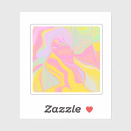 抽象芸術春サンライズ シール