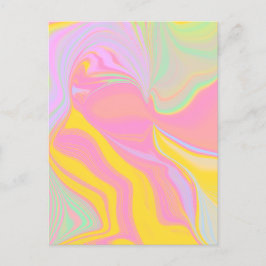 抽象芸術春サンライズ ポストカード