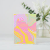 抽象芸術春サンライズ ポストカード (スタンド正面)