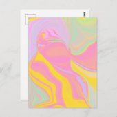 抽象芸術春サンライズ ポストカード (正面/裏面)