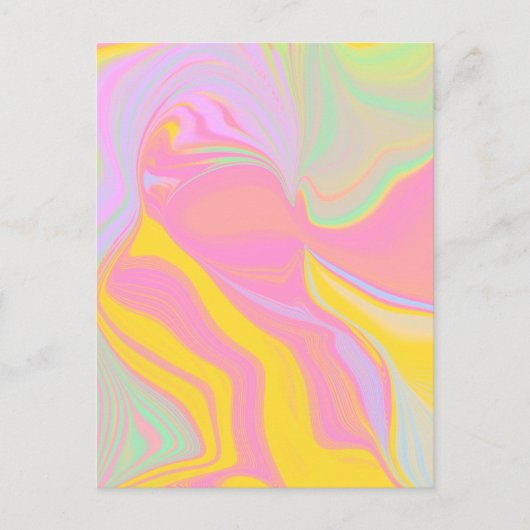 抽象芸術春サンライズ ポストカード (正面)