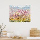 抽象芸術春油オンキャンバス ポスター (キッチン)