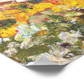 抽象芸術春油オンキャンバス ポスター (角)