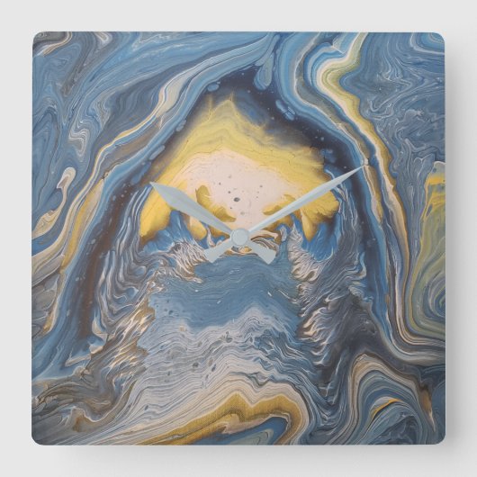 抽象芸術時計 スクエア壁時計 (正面)