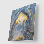 抽象芸術時計 スクエア壁時計 (傾斜)