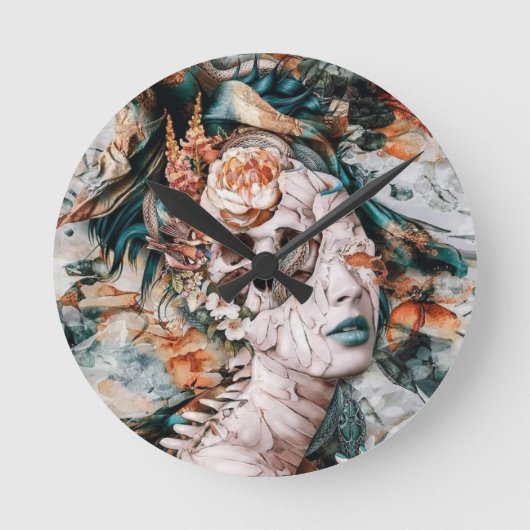 抽象芸術時計 ラウンド壁時計 (正面)