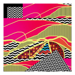 抽象芸術景観光沢ポスター ポスター