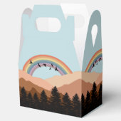 抽象芸術景観森林樹木虹&鳥 フェイバーボックス (オープン)