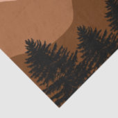 抽象芸術景観森林樹木虹&鳥 薄葉紙 (詳細)