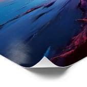 抽象芸術景観空宇宙背景壁紙 ポスター (コーナー)