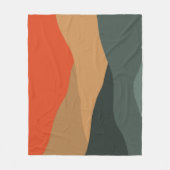 抽象芸術景観織物 フリースブランケット (正面)