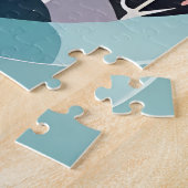 抽象芸術景観美術 ジグソーパズル (側面)