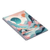 抽象芸術景観美術 ノートブック (右側)