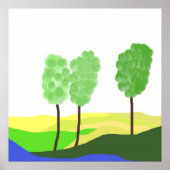 抽象芸術景観美術 ポスター (正面)