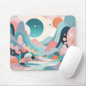 抽象芸術景観美術 マウスパッド (マウス)
