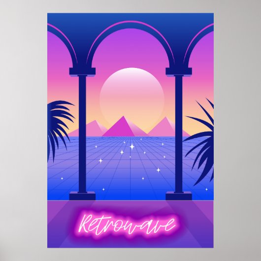 抽象芸術景観 ポスター (正面)