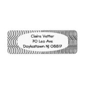 抽象芸術曲線 ラベル (正面)