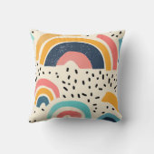 抽象芸術曲線（破線） クッション (裏面)