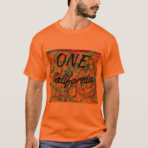 抽象芸術書き込みアート1カリフォルニアゴールデン州 Tシャツ
