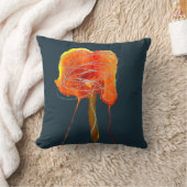 抽象芸術書き込みフローラの花モダン芸術 クッション (ブランケット)