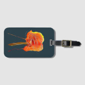 抽象芸術書き込みフローラの花モダン芸術 ラゲッジタグ (正面横)