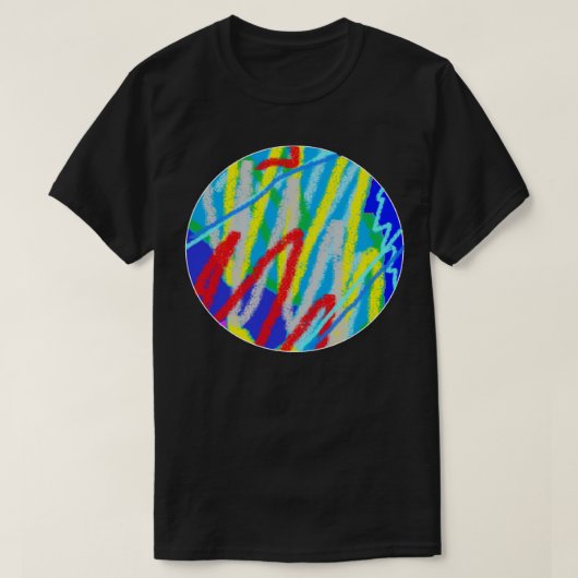抽象芸術書き Tシャツ (デザイン正面)