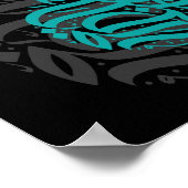 抽象芸術書のアートワーク ポスター (角)