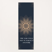 抽象芸術曼荼羅はあなたの平和を見つける ヨガマット (正面)