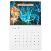 抽象芸術曼荼羅暦 カレンダー (1月 2027)