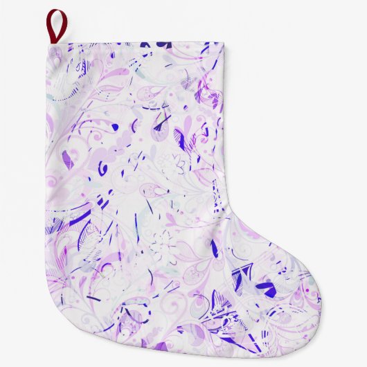抽象芸術曼荼羅2 ラージクリスマスストッキング (正面)